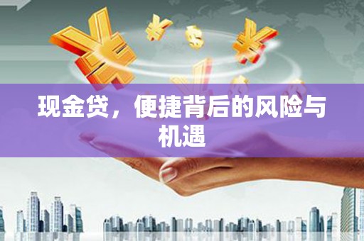 泗礁现金贷，便捷背后的风险与机遇