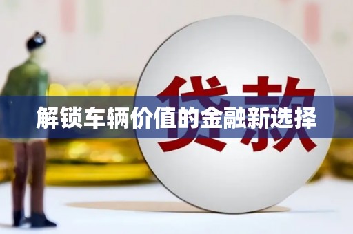 泗礁解锁车辆价值的金融新选择