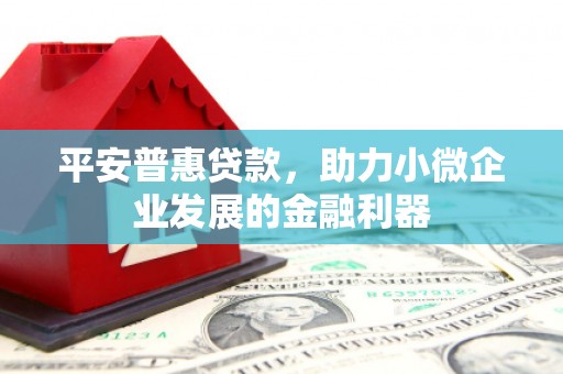 泗礁平安普惠贷款，助力小微企业发展的金融利器