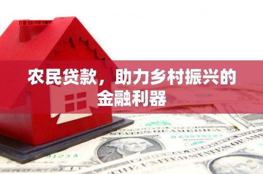 泗礁农民贷款，助力乡村振兴的金融利器