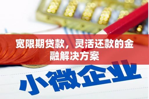 泗礁宽限期贷款，灵活还款的金融解决方案