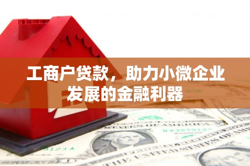 泗礁工商户贷款，助力小微企业发展的金融利器