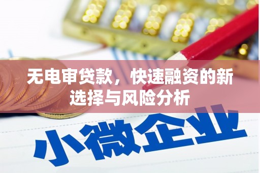 泗礁无电审贷款，快速融资的新选择与风险分析