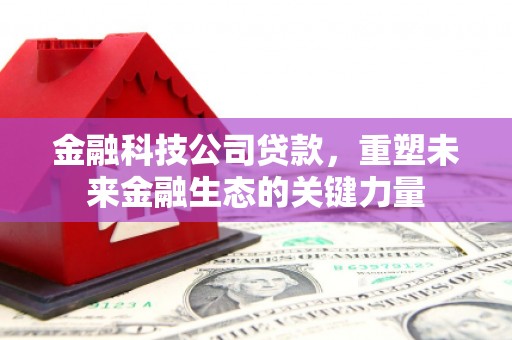 泗礁金融科技公司贷款，重塑未来金融生态的关键力量