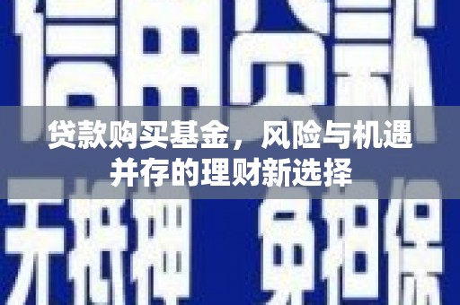 泗礁贷款购买基金，风险与机遇并存的理财新选择