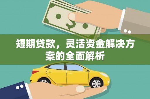 泗礁短期贷款，灵活资金解决方案的全面解析