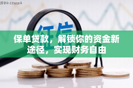 泗礁保单贷款，解锁你的资金新途径，实现财务自由