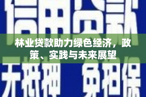泗礁林业贷款助力绿色经济，政策、实践与未来展望