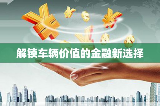 泗礁解锁车辆价值的金融新选择